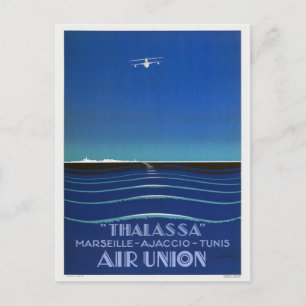 Postal Thalassa France Vintage Poster de Viajes 1927