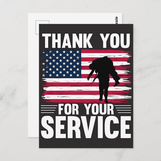 Postal Thank You for Your Service: Veterans Day 2025  (Anverso / Reverso)