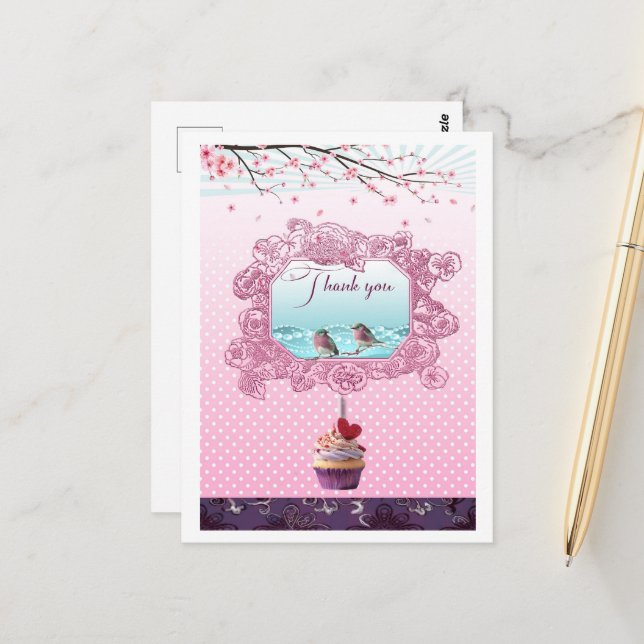 Postal Thank You Postcard (Anverso/Reverso In Situ)