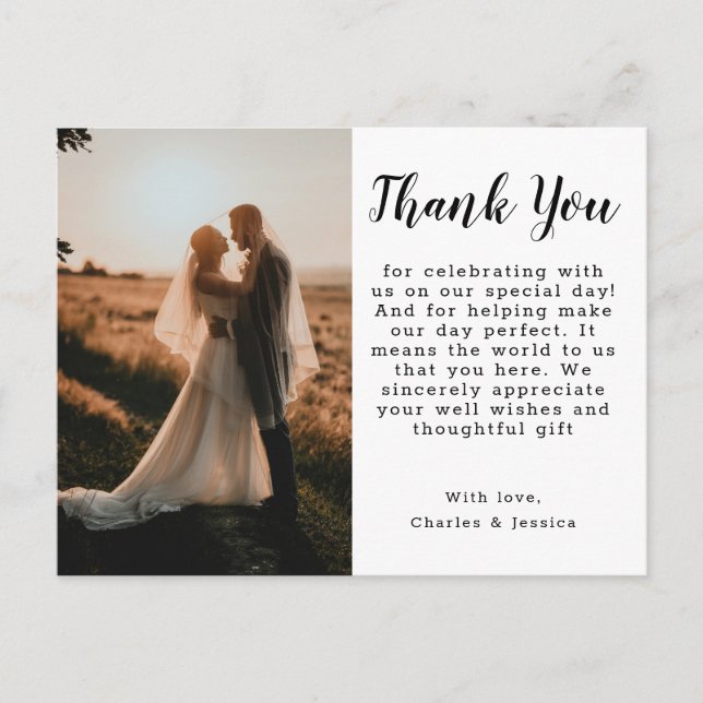 Postal Thank You Postcard (Anverso)