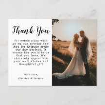 Postal Thank You Postcard