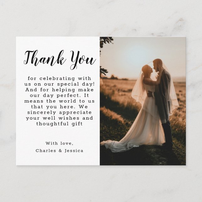 Postal Thank You Postcard (Anverso)