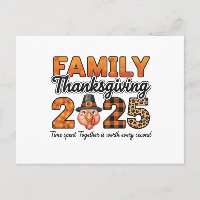 Postal Thanksgiving 2025 Family Gathering (Anverso)