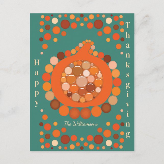 Postal Thanksgiving Pumpkin (Anverso)