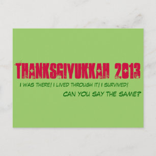 Postal Thanksgivukkah 2013 - Postcard