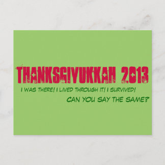 Postal Thanksgivukkah 2013 - Postcard