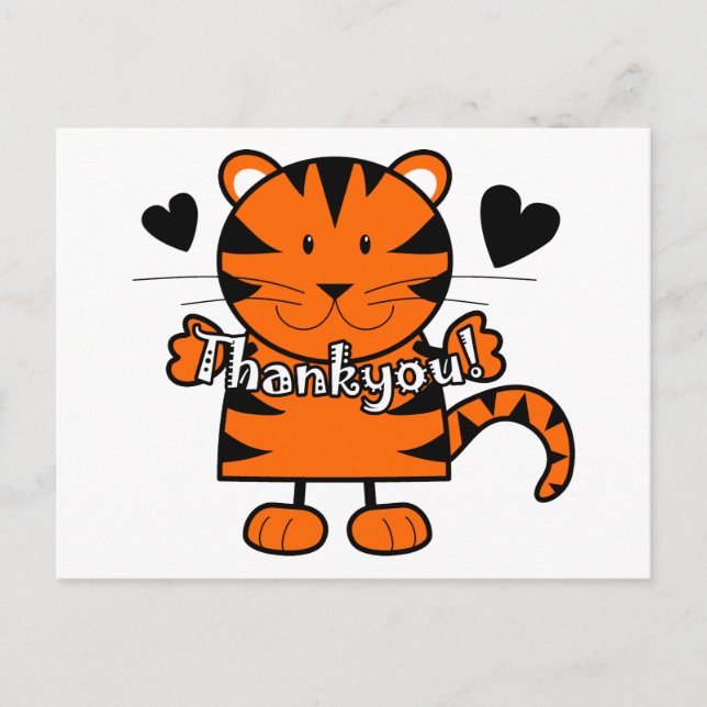 Postal Thankyou Tiger (Anverso)
