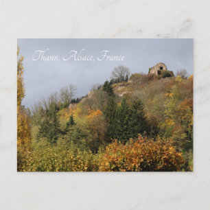 Postal Thann en otoño, Alsacia, Francia
