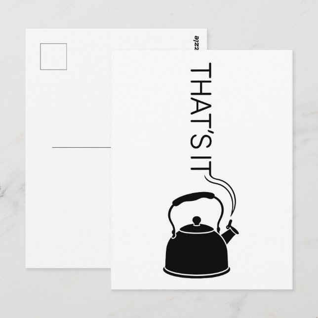 Postal That is it streaming text from kettle (Anverso / Reverso)