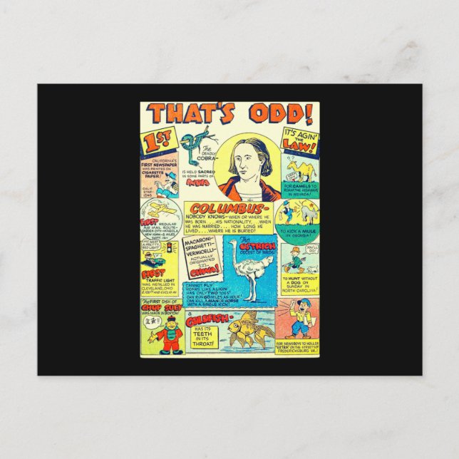Postal Thats Odd Comic Book Vintage Retro 50's (Anverso)