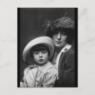 Postal Thaw, Evelyn Nesbitt e hijo de Arnold Genthe, 1913