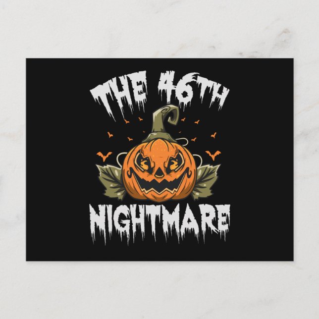 Postal The 46th Nightmare Funny Spokky Halloween Politics (Anverso)