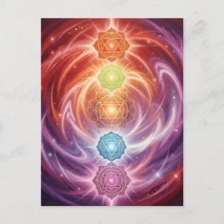 Postal The 7 Chakras´10