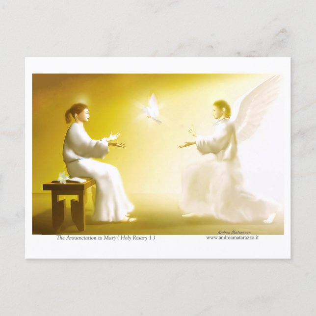 Postal The Annunciation to Mary (Anverso)
