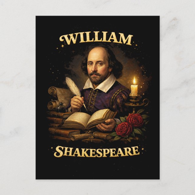 Postal The Bard by Candlelight (Anverso)