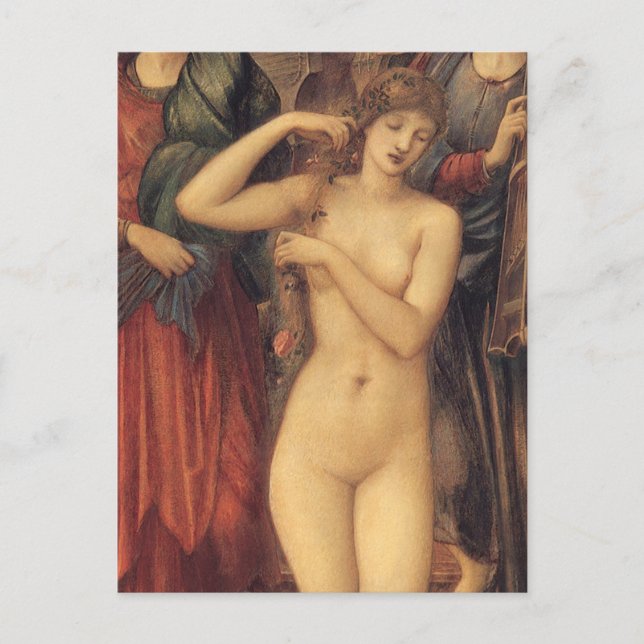 Postal The Bath of Venus by Sir Edward Coley Burne-Jones (Anverso)