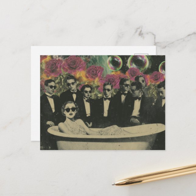 Postal The Bathtub Viewers (Anverso/Reverso In Situ)