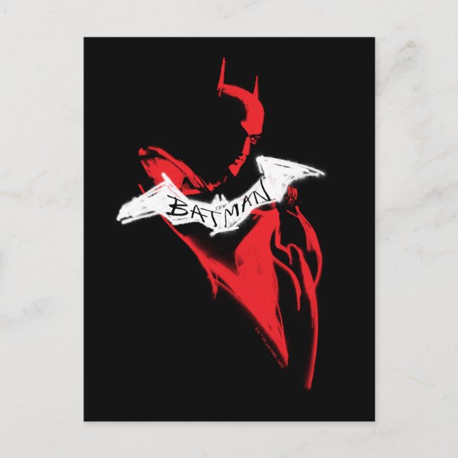 Postal The Batman Spraypaint Outline (Anverso)