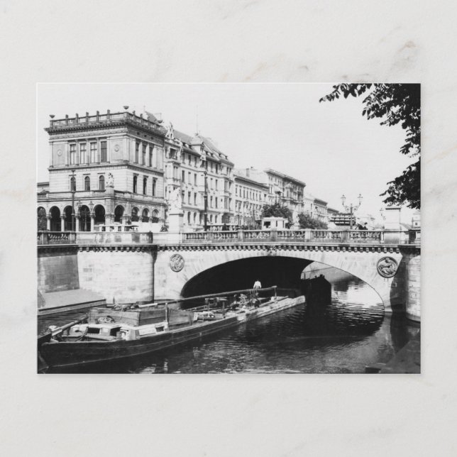 Postal The Belle-Alliance Bridge, Berlín, c.1910 (Anverso)