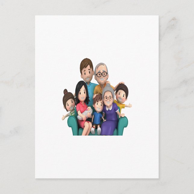 Postal the big family (Anverso)