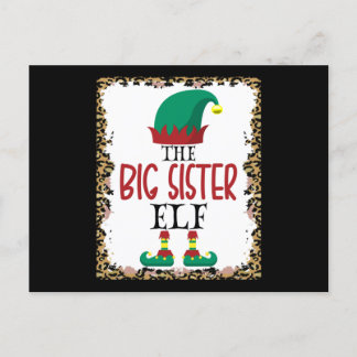 Postal The Big Sister Elf Leopard Elf Christmas Gift