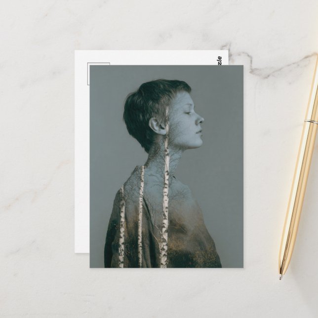 Postal The Birch Tree Woman (Anverso/Reverso In Situ)