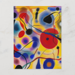 Postal The Blue 10 Abstract Meets Red 6