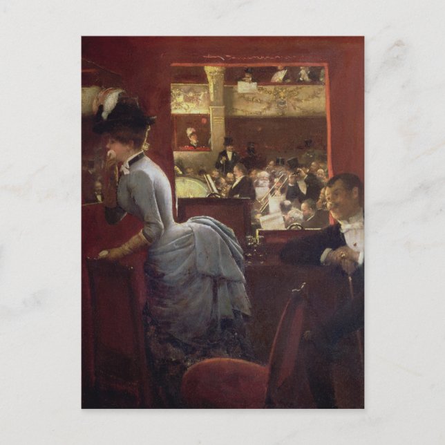 Postal The Box by the Stalls, c.1883 (Anverso)