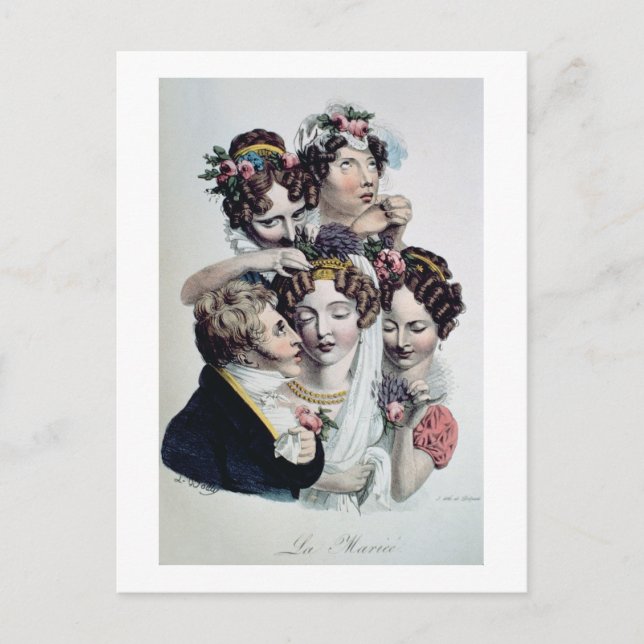 Postal The Bride, c.1820 (litho) (Anverso)