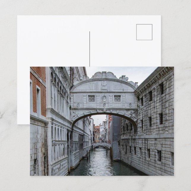 Postal The Bridge of Sighs Venice Italy (Anverso / Reverso)