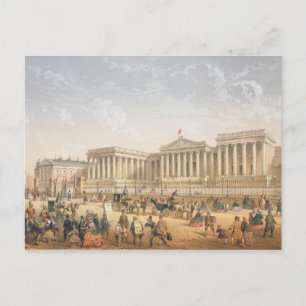 Postal The British Museum, c.1862 (color litho)