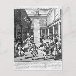 Postal The Bubblers Bubbl'd, 1720
