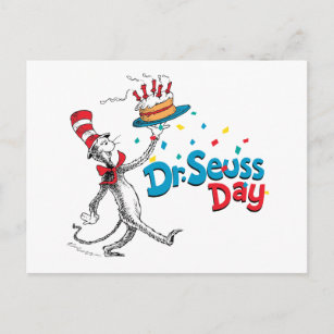 Postal The Cat in the Hat   Dr. Seuss Day