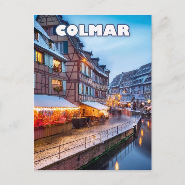 Postal The charm of the Colmar Christmas market (Anverso)