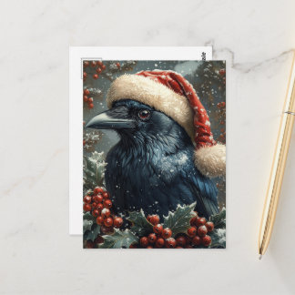Postal The Christmas Raven