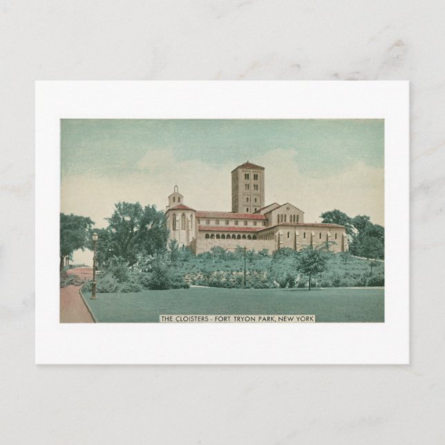 Postal The Cloisters Fort Tryon Park, Nueva York (Anverso)