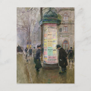 Postal The Colonne Morris, c.1885