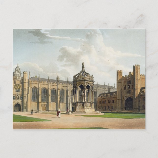 Postal The Court of Trinity College, Cambridge, de 'The (Anverso)