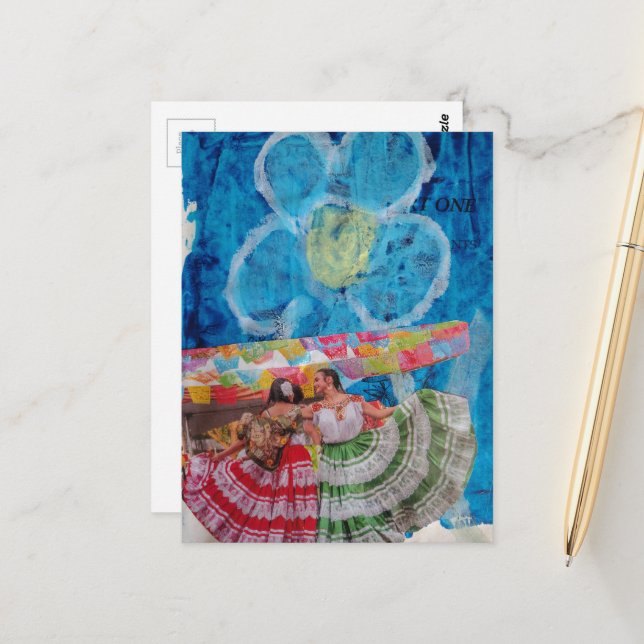 Postal The Dancing Women Collage (Anverso/Reverso In Situ)