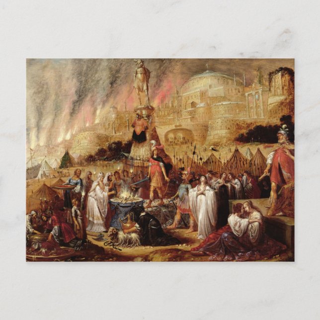 Postal The Daughter of Jephthah, 1643 (Anverso)