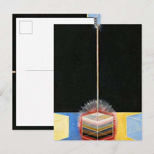 Postal The Dove, 1915 por Hilma af Klint (Anverso / Reverso)