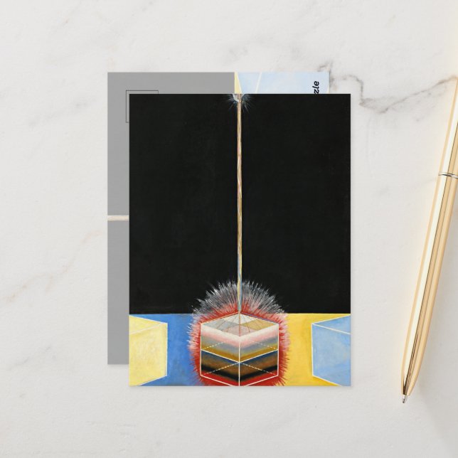 Postal The Dove, 1915 por Hilma af Klint (Anverso/Reverso In Situ)