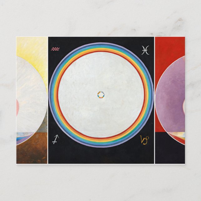 Postal The Dove, grupo IX de Hilma af Klint (Anverso)