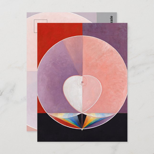 Postal The Dove, No.2. de Hilma af Klint (Anverso / Reverso)