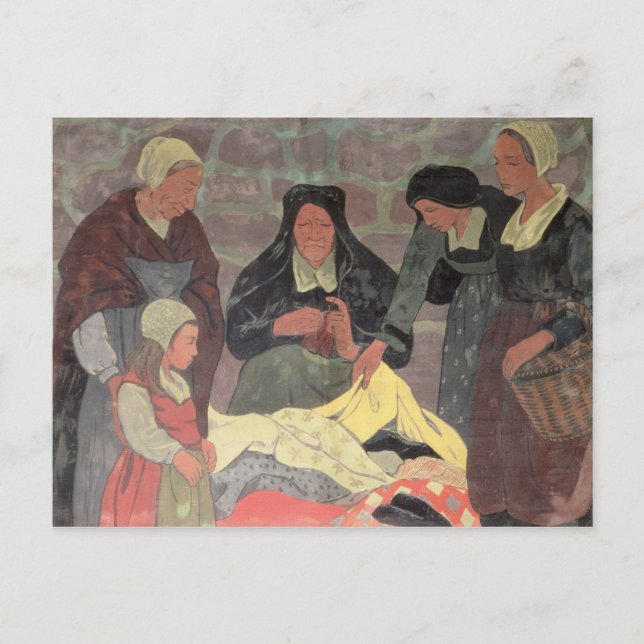 Postal The Fabric Seller, c.1898 (Anverso)