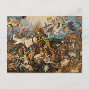 Postal The Fall of the Rebel Angels - Pieter Bruegel 1562