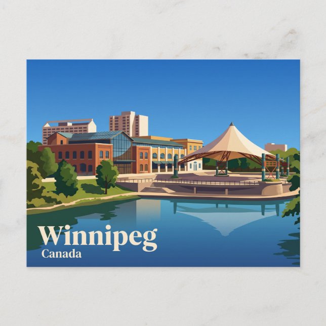 Postal The Forks Canadá (Anverso)