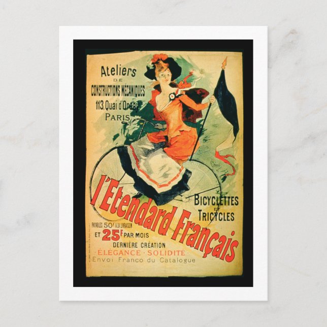 Postal "The French Standard", poster que anuncia el "Ate" (Anverso)