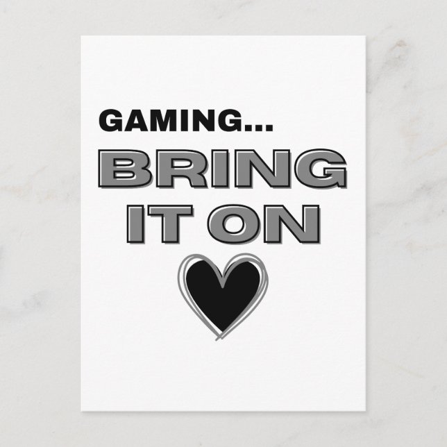 Postal The Gamer Postcard  (Anverso)