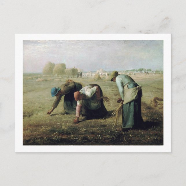Postal The Gleaners, Jean-Francois Millet, 1857 (Anverso)